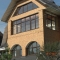 Облицовка четырехэтажного дома клинкерной фасадной плиткой  в Сальково
